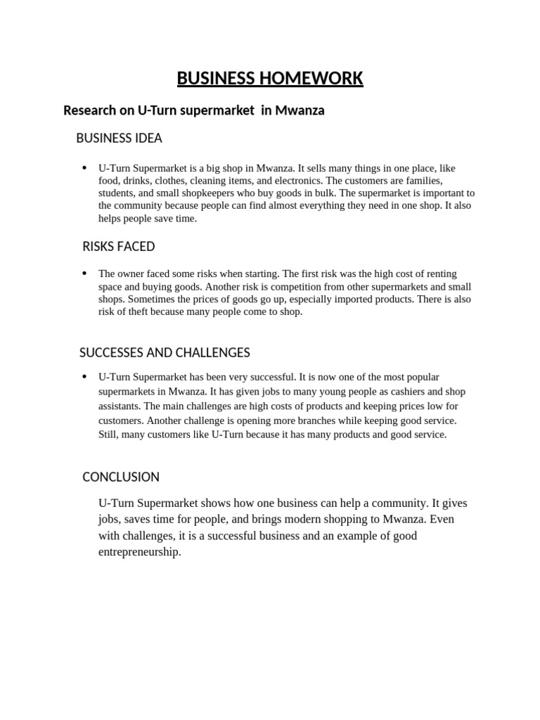 Business Homework | PDF