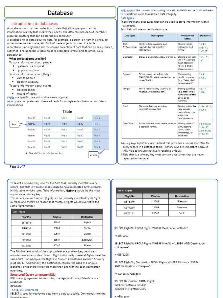 Database F | PDF | Databases | Table (Database)