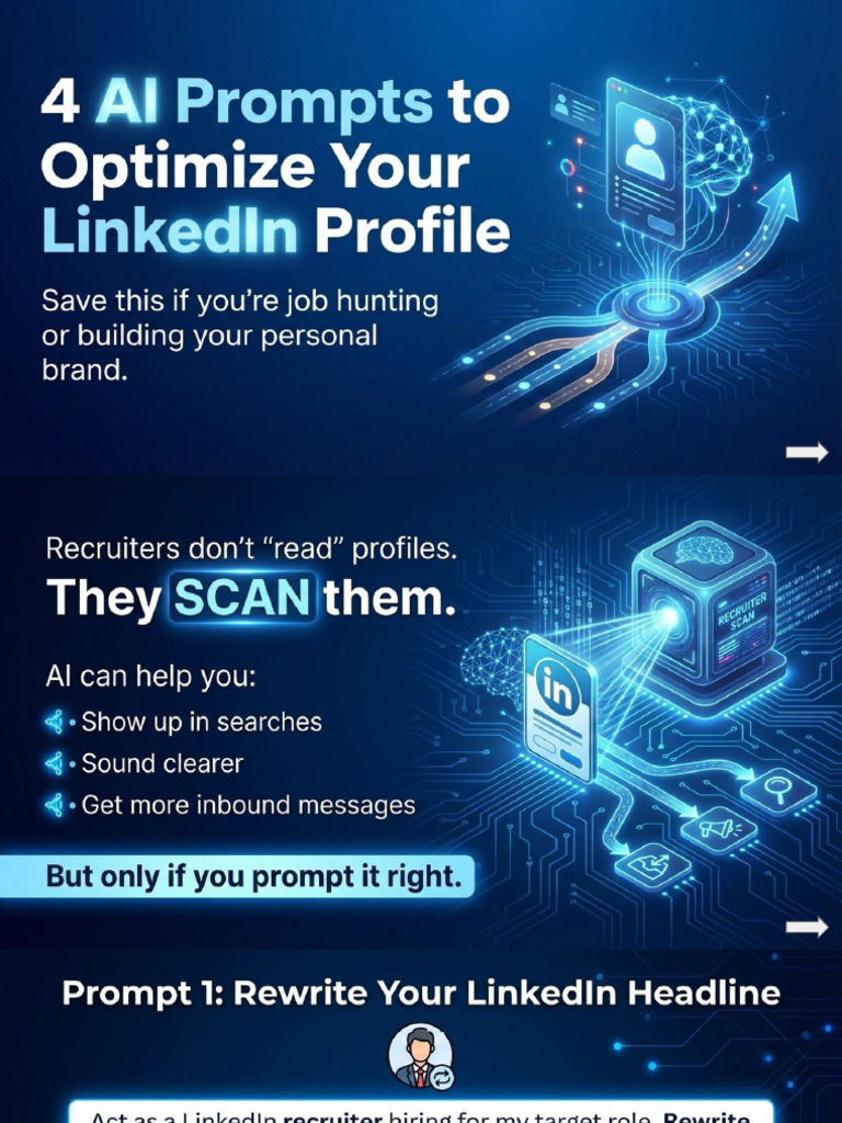 AI Prompts To Optimize LinkedIn | PDF