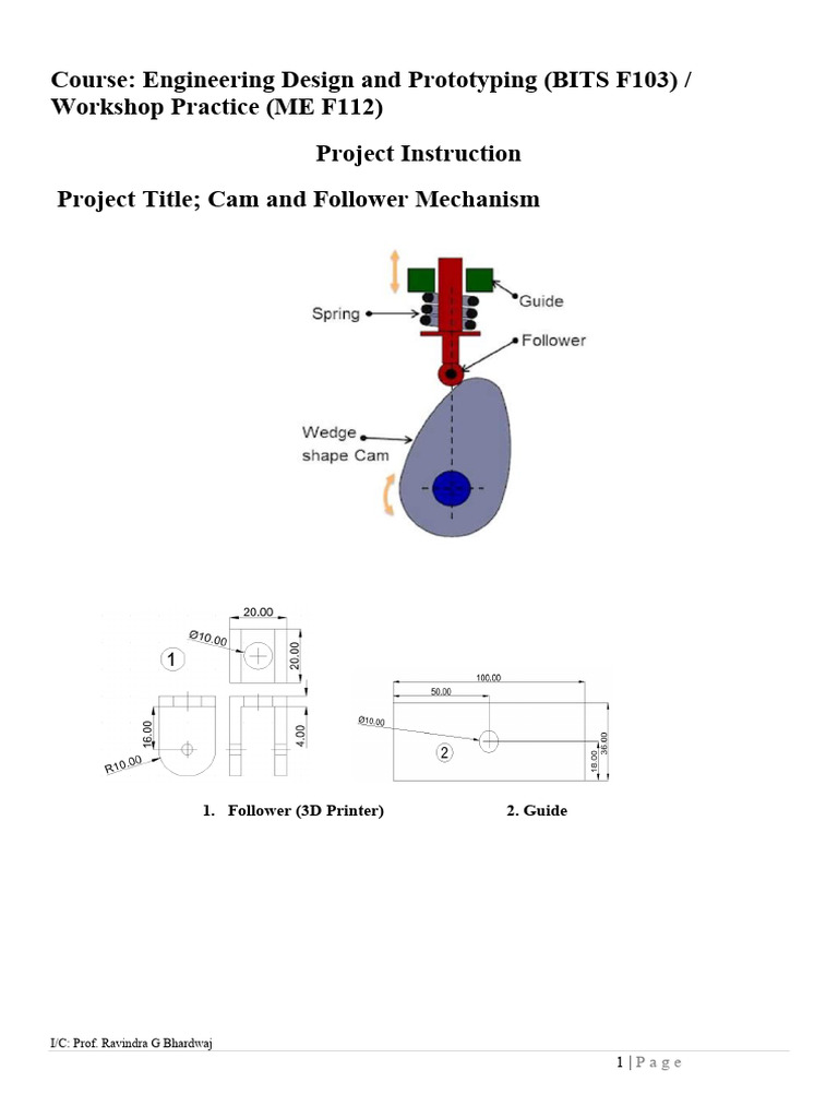 Cam and Follower Mechanism | PDF