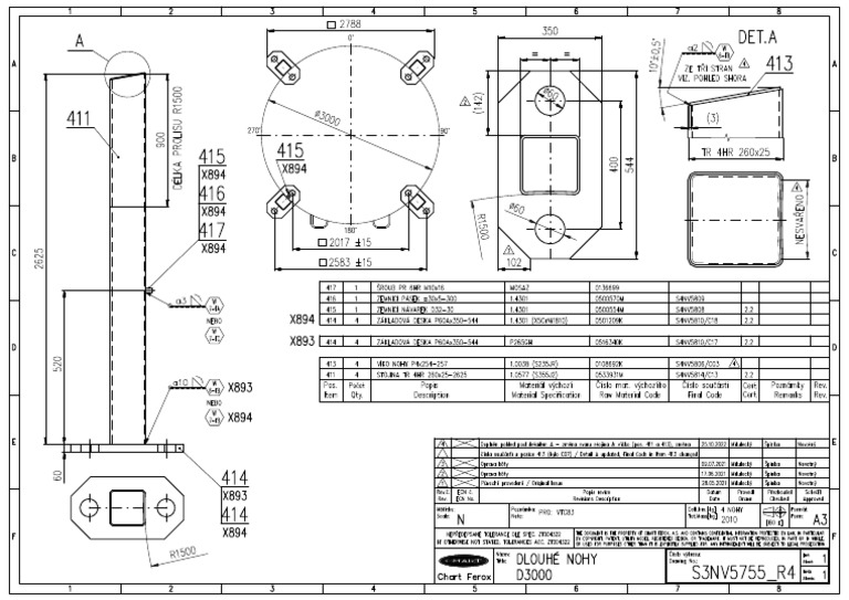 Tank Leg Detail S3NV5755 | PDF