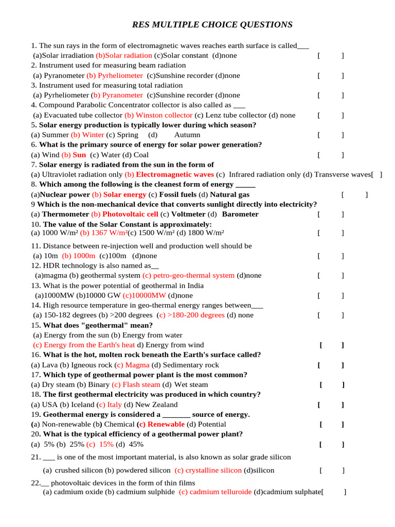 RES BITS FOR MID I | PDF | Sustainable Technologies | Sustainable Energy