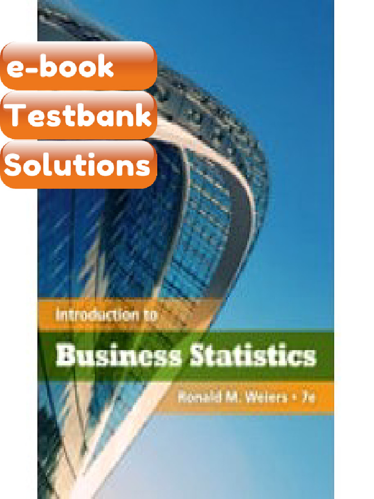 Testbank Introduction To Business Statistics 7th Edition Fast Download ...