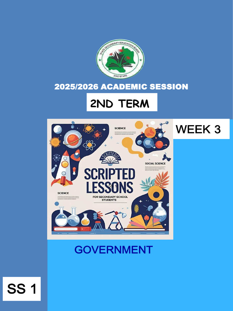 Government Ss1 2nd Term Week 3 | PDF | Constitution | Teaching Method