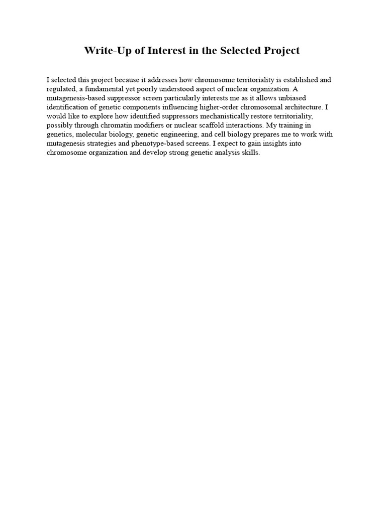 Research Interest Write | PDF