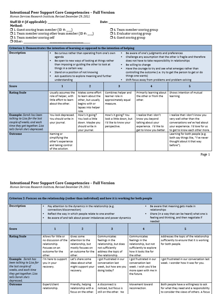 IPS Core Competencies | PDF | Social Psychology | Psychological Concepts