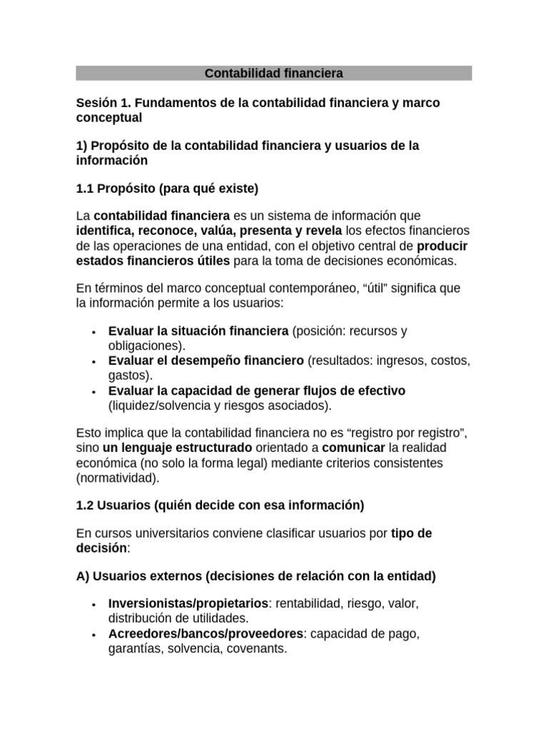 Contabilidad financiera B1 | PDF | Contabilidad | Estado financiero