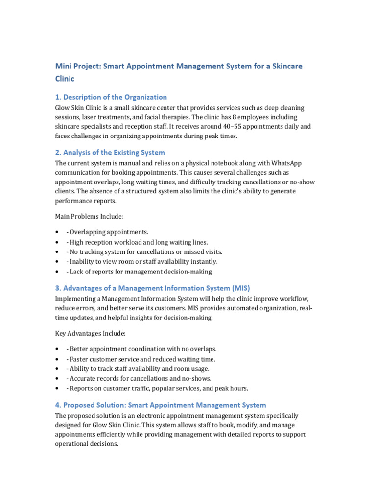 Smart Appointment Management System Project | PDF