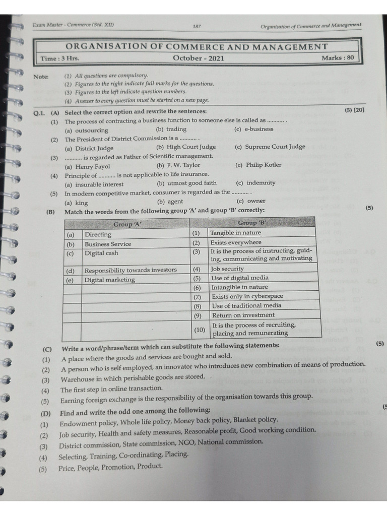 OC Board Paper's | PDF