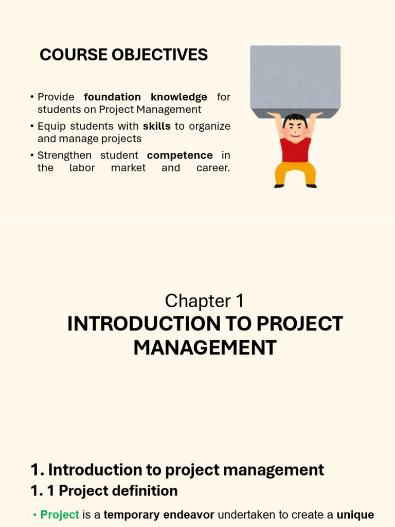 Chapter 1 - Introduction To PRJ MN | PDF | Project Management | Economies