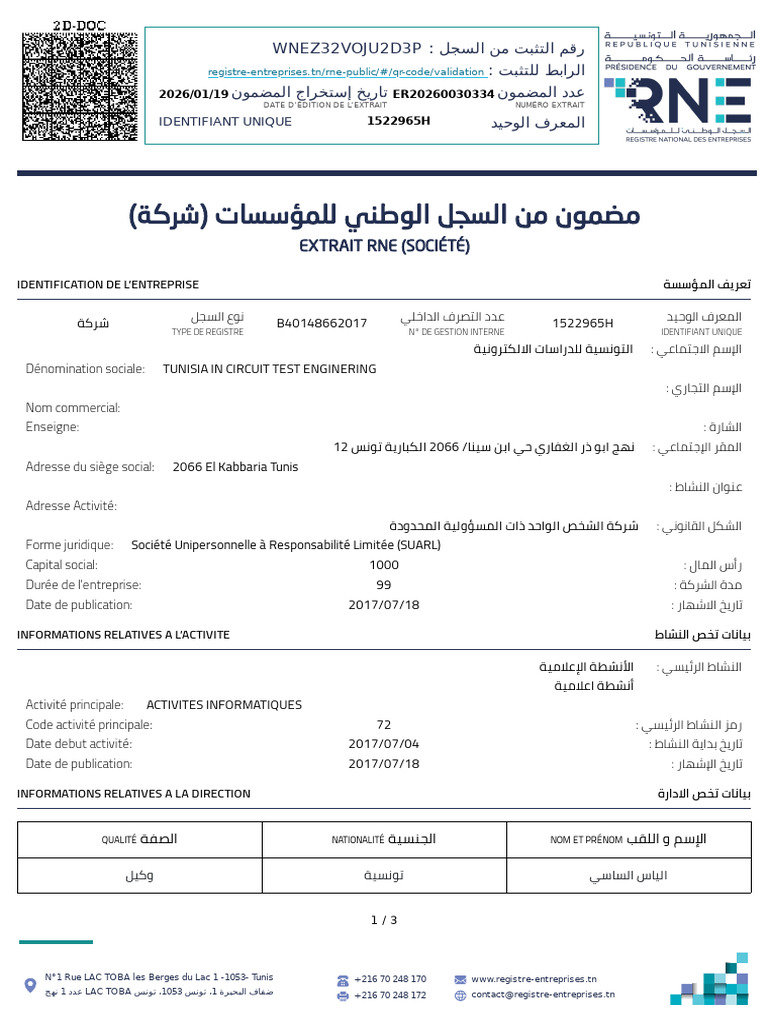 Rne Tic Test | PDF