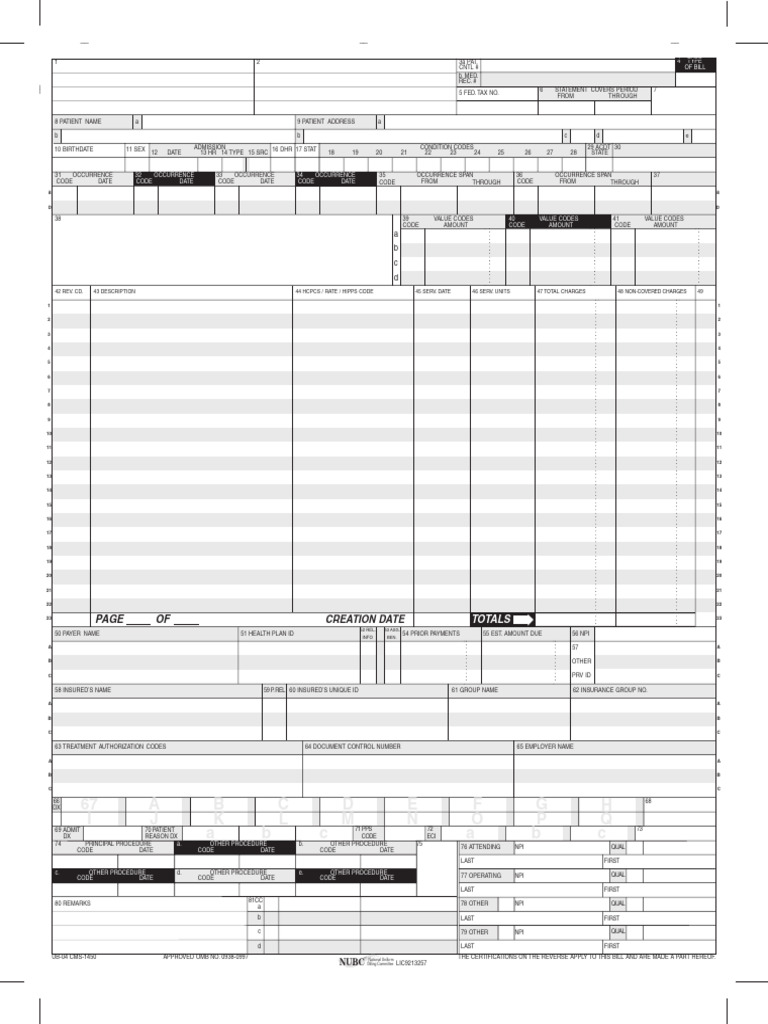 Cms 1450 Complete | PDF | Medicare (United States) | Health Care