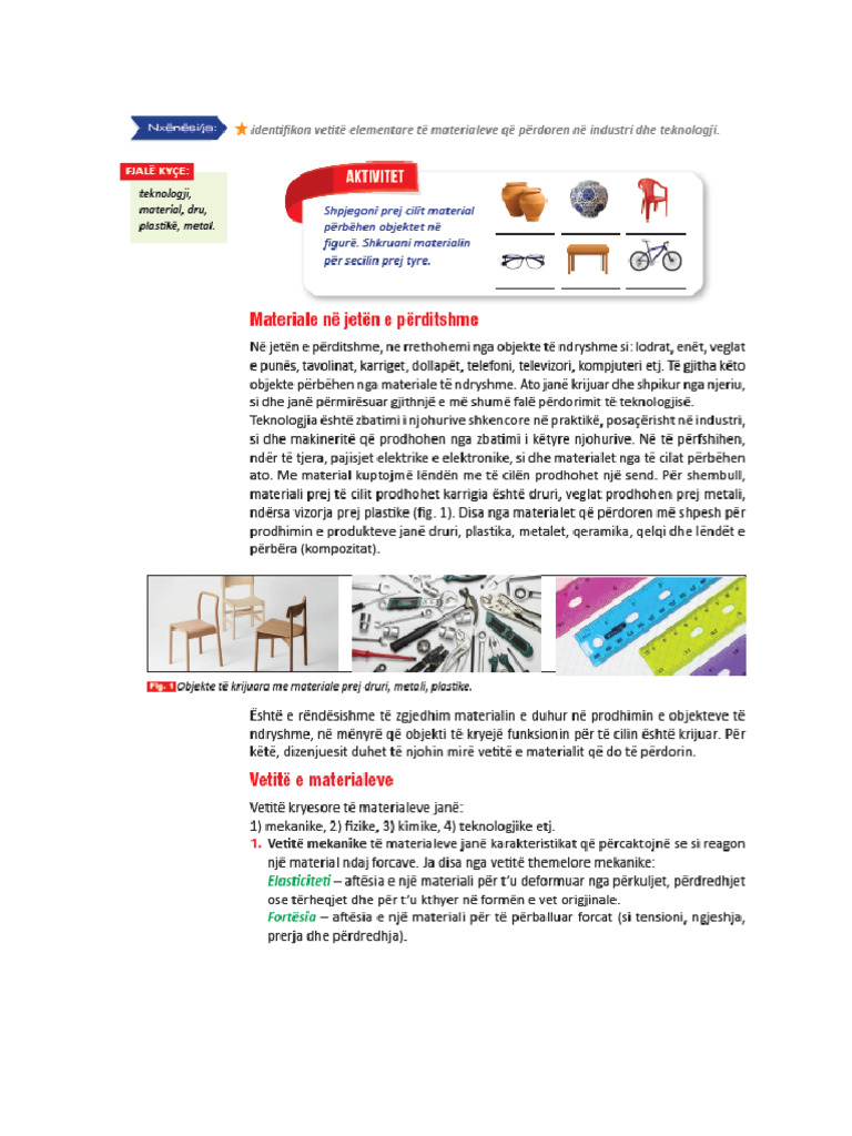 Llojet e Materialeve | PDF