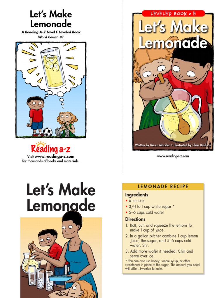 Let's Make Lemonade | PDF | Lemonade | Drink