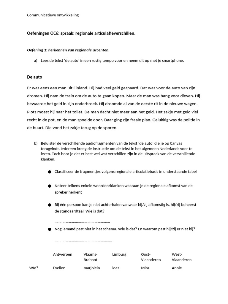 Oefeningen OC6 | PDF