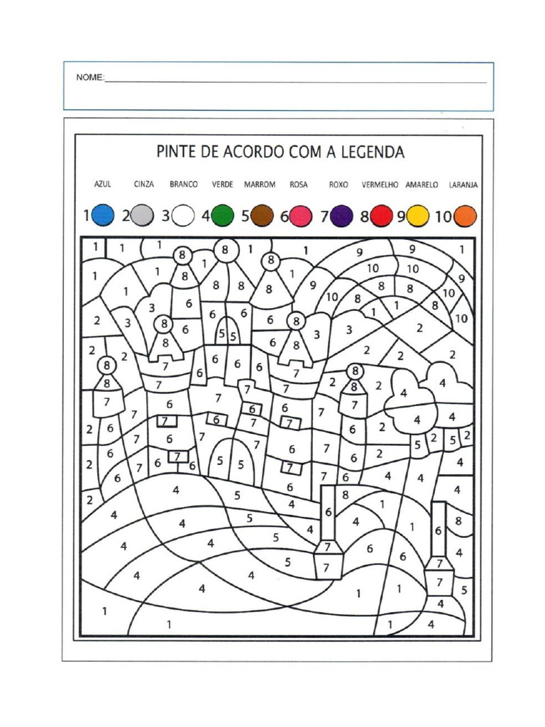Colorir Conforme Legenda | PDF