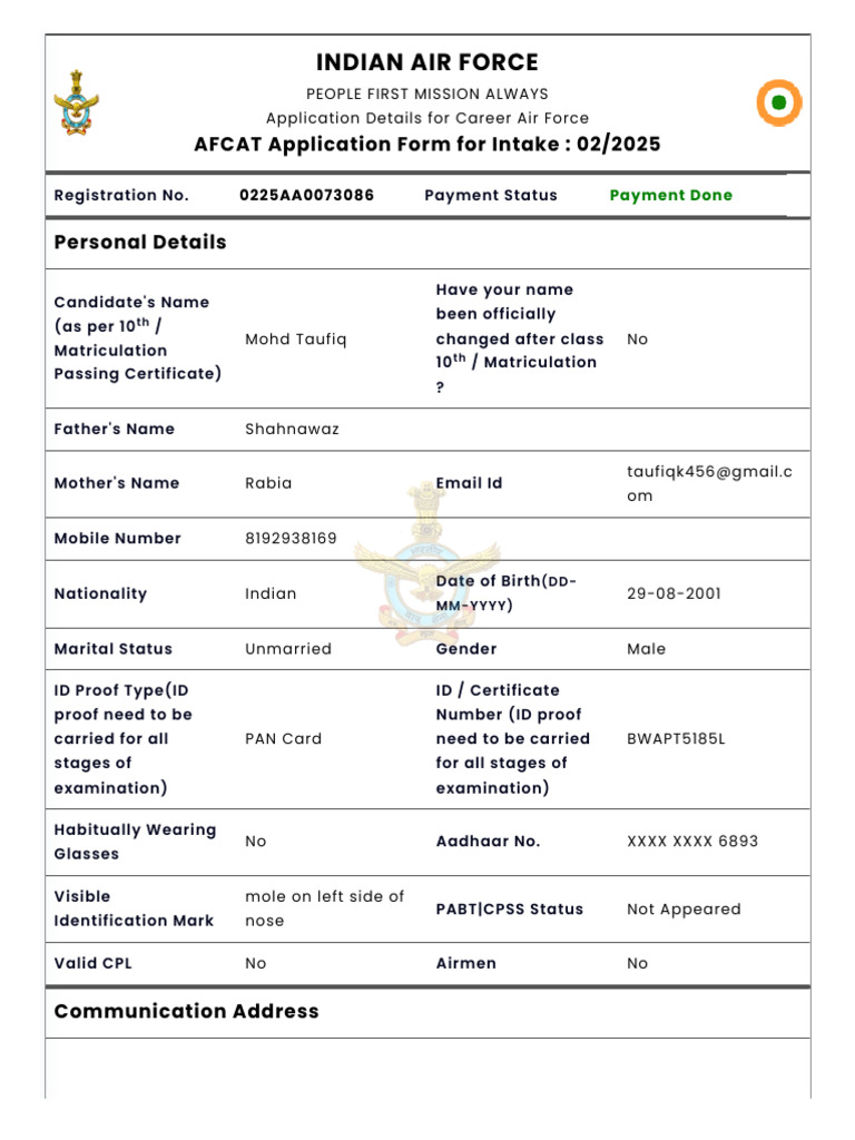 IAF - After Payment Preview | PDF