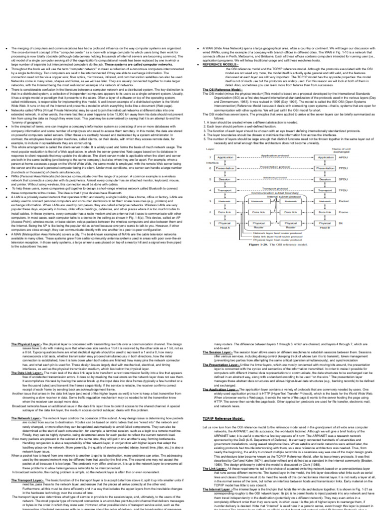 Computer Networks | PDF | Computer Network | Internet Protocol Suite