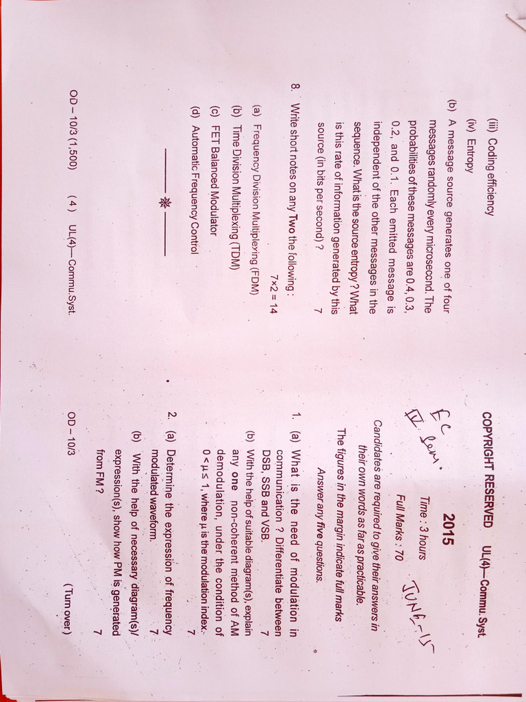 2015 Sem 4 | PDF