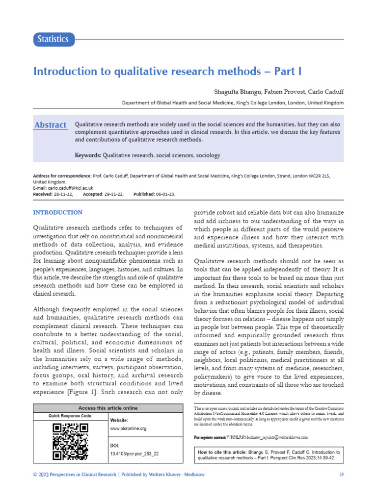 Introduction to Qualitative Research Methods .8 (1) | PDF | Qualitative ...