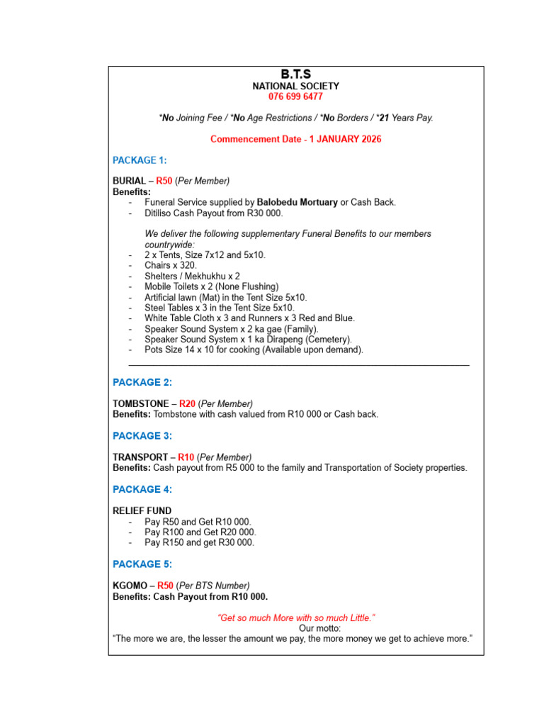 Bts Brochure | PDF