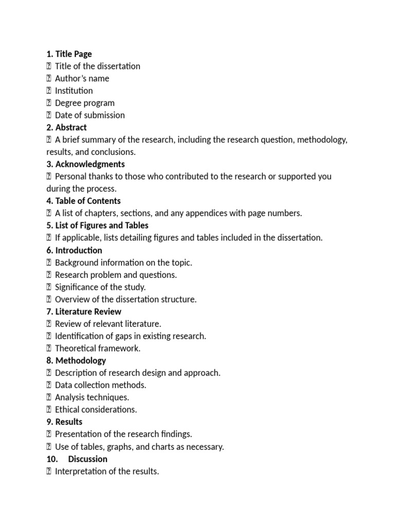 Dissertation Format. | PDF