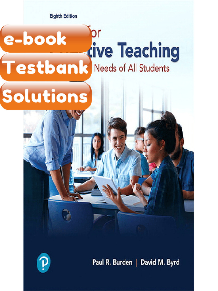Testbank Methods for Effective Teaching 8th Edition Paul R Burden Fast ...