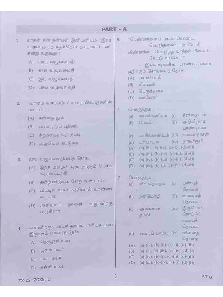 PG TRB Question Paper 2025 Commerce | PDF