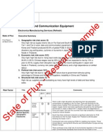 Sample - State of Flux Supply Chain Risk Assessment