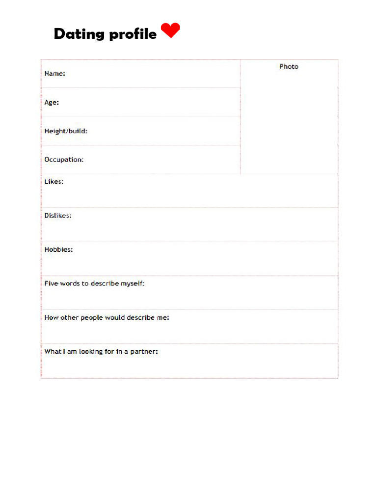Dating Profile | PDF