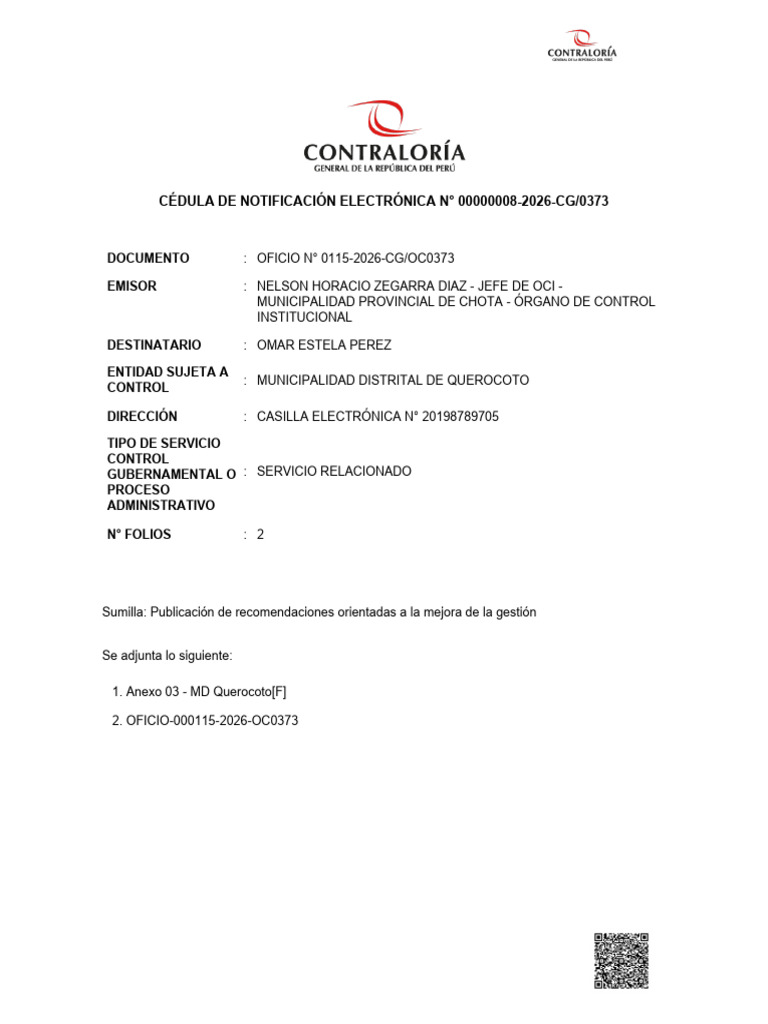 Cédula de Notificación 00000008-2026-0373 | PDF