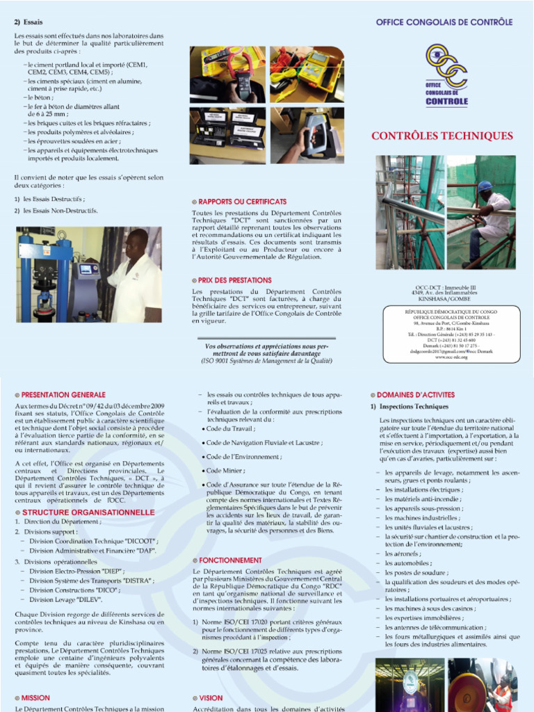 Controle Technique WWW - Occ RDC - Org 2 | PDF