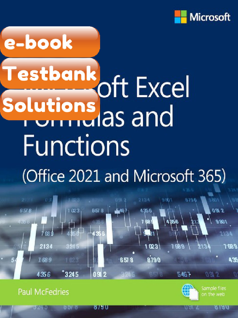 Testbank Microsoft Excel Formulas and Functions Office 2021 and ...