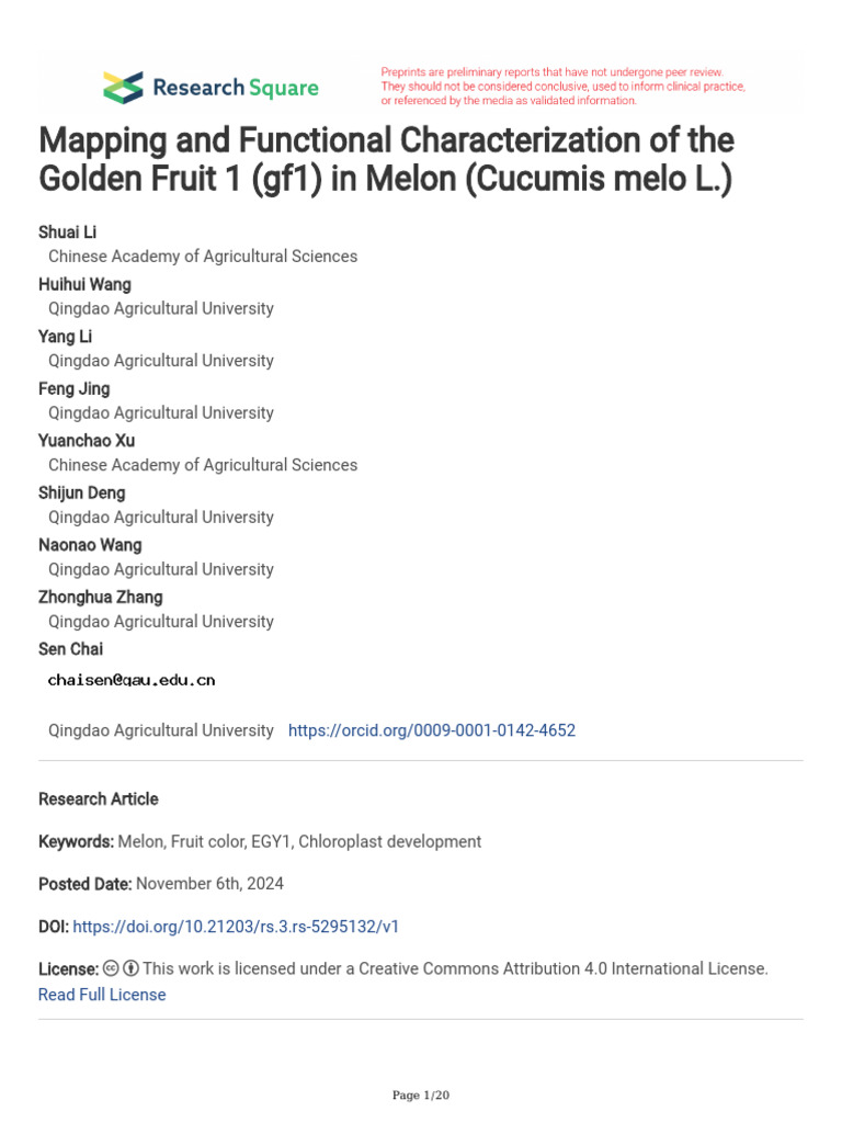 Mapping and Functional Characterization of The Gol | PDF | Single ...