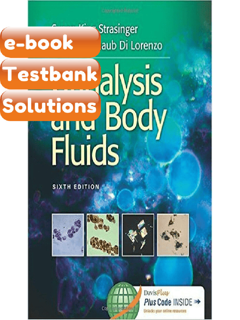 Testbank Urinalysis and Body Fluids 6th Edition by Susan King ...