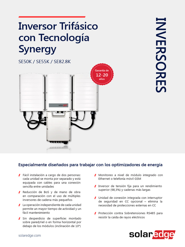Se Commercial Three Phase Inverters SP Sa | PDF | Inversor de energia ...