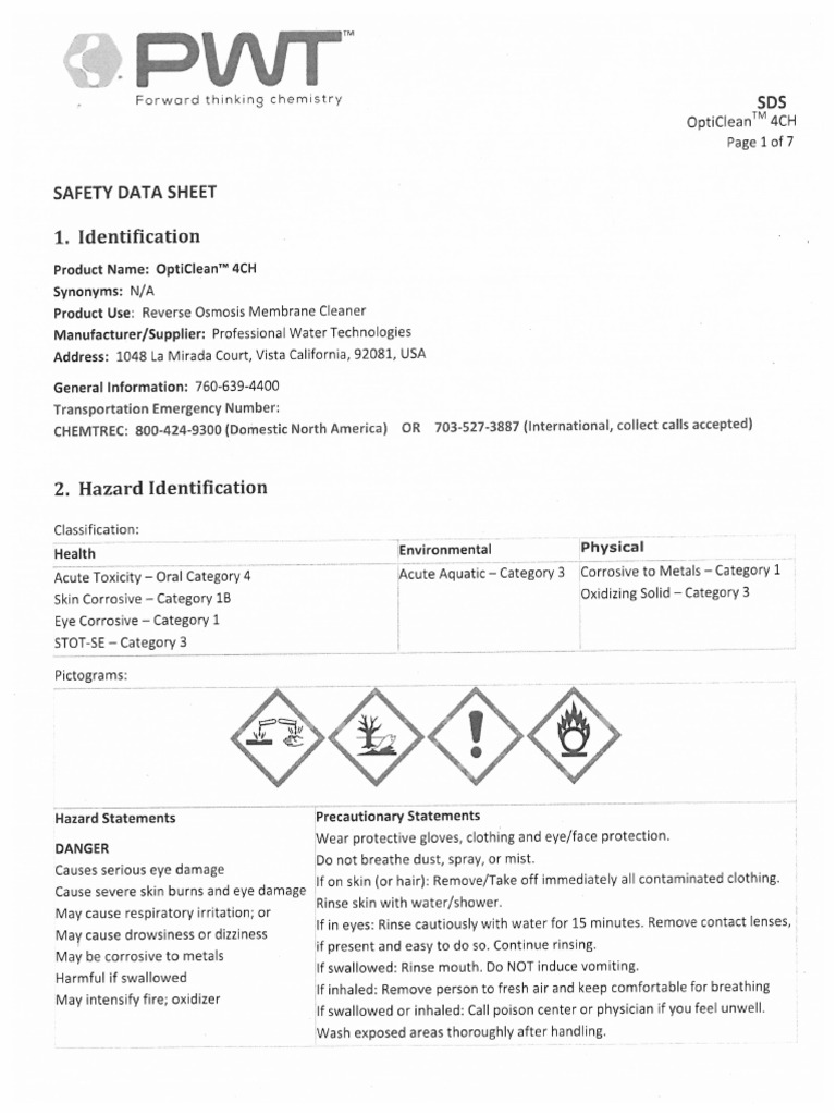 HDS OptiClean 4CH | PDF