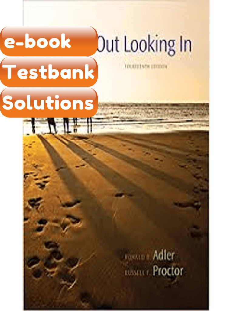 Testbank Looking Out Looking in 14th Edition by Adler a Fast Download ...