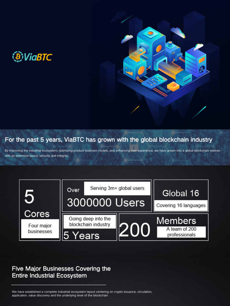 【en】ViaBTC Introduction | PDF | Cryptocurrency | Applications Of ...