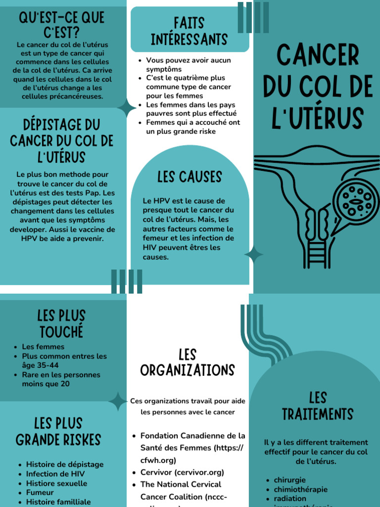 Cancer Du Col de L'uterus | PDF | Cancer du col utérin | Cancer