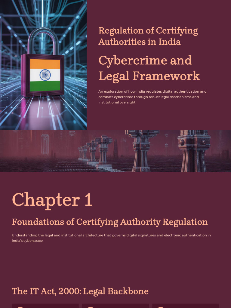 Regulation of Certifying Authorities in India | PDF | Computer Security ...