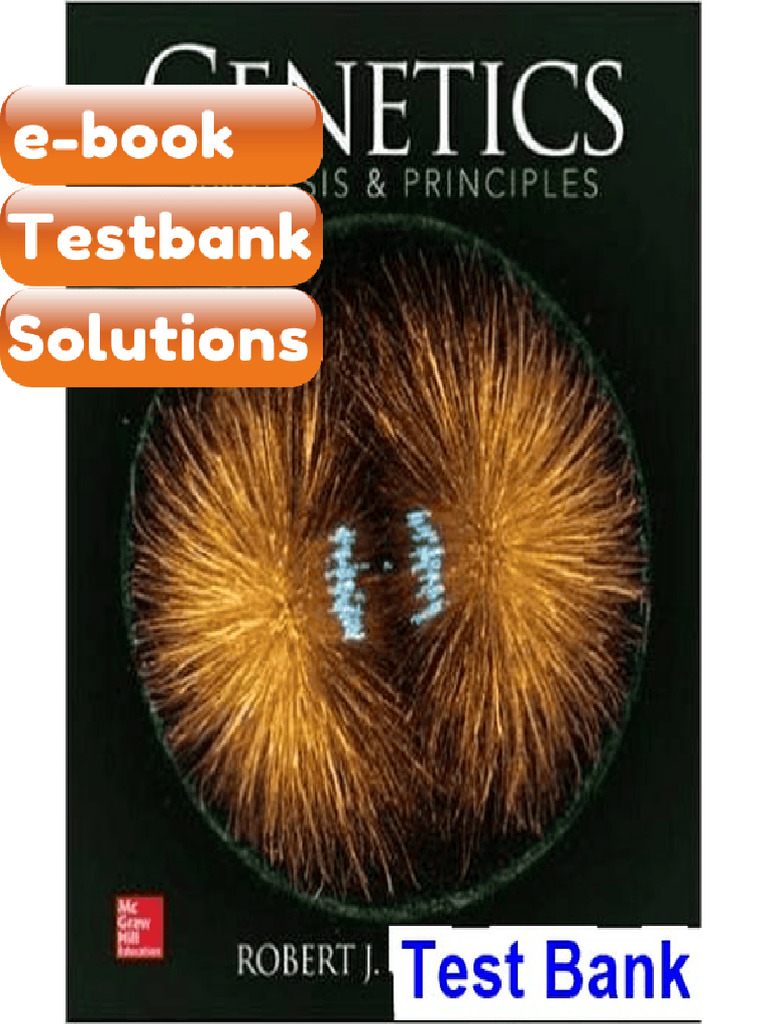 Testbank Genetics Analysis and Principles 5th Edition by Brooker a Fast ...