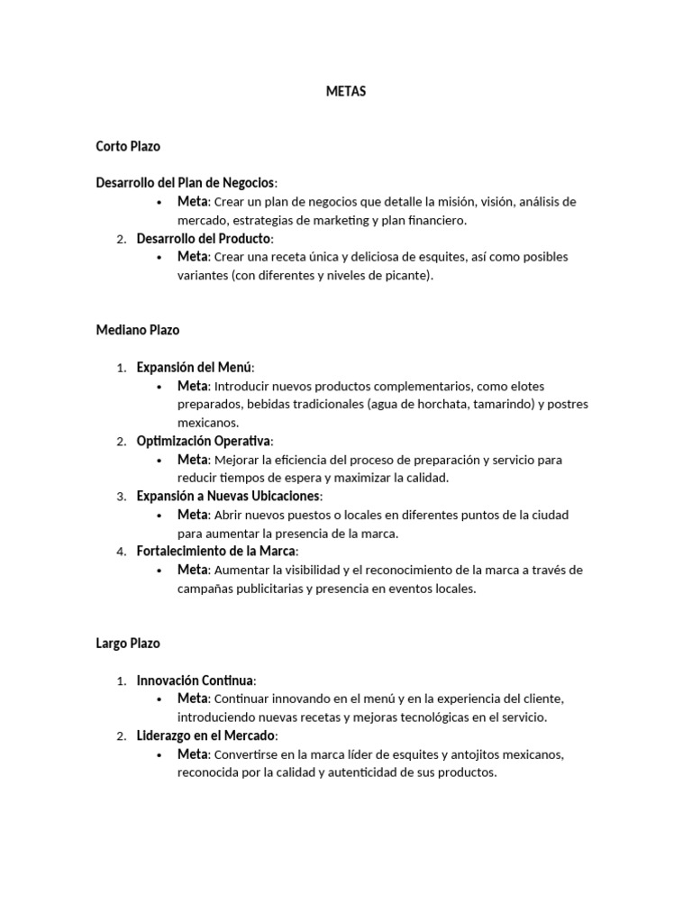Metas | PDF | Marca | Marketing