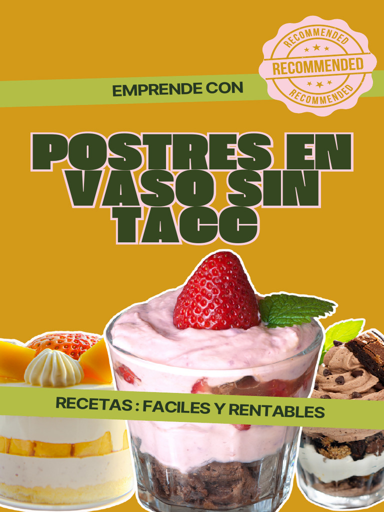 Postres en Vaso Sin Tacc | PDF | Postres | Tarta de queso