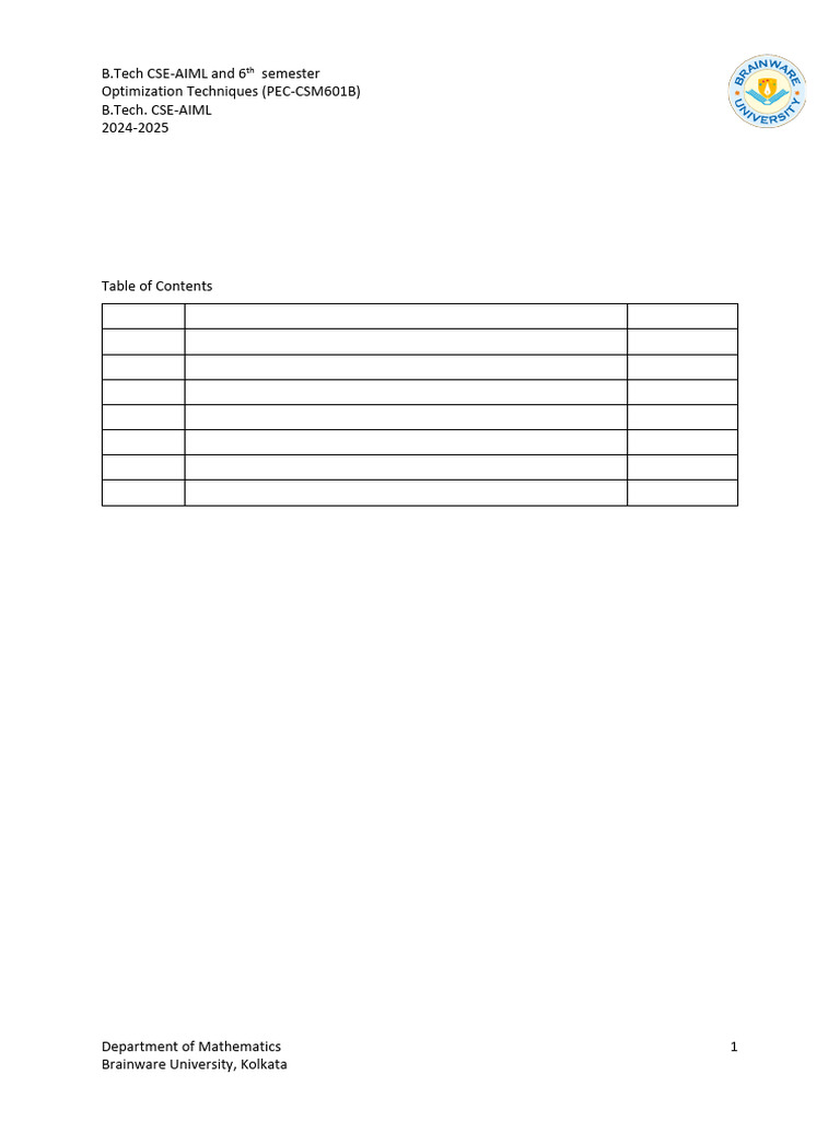 Module 2 Lecture Note PEC CSM601B | PDF | Mathematical Optimization ...