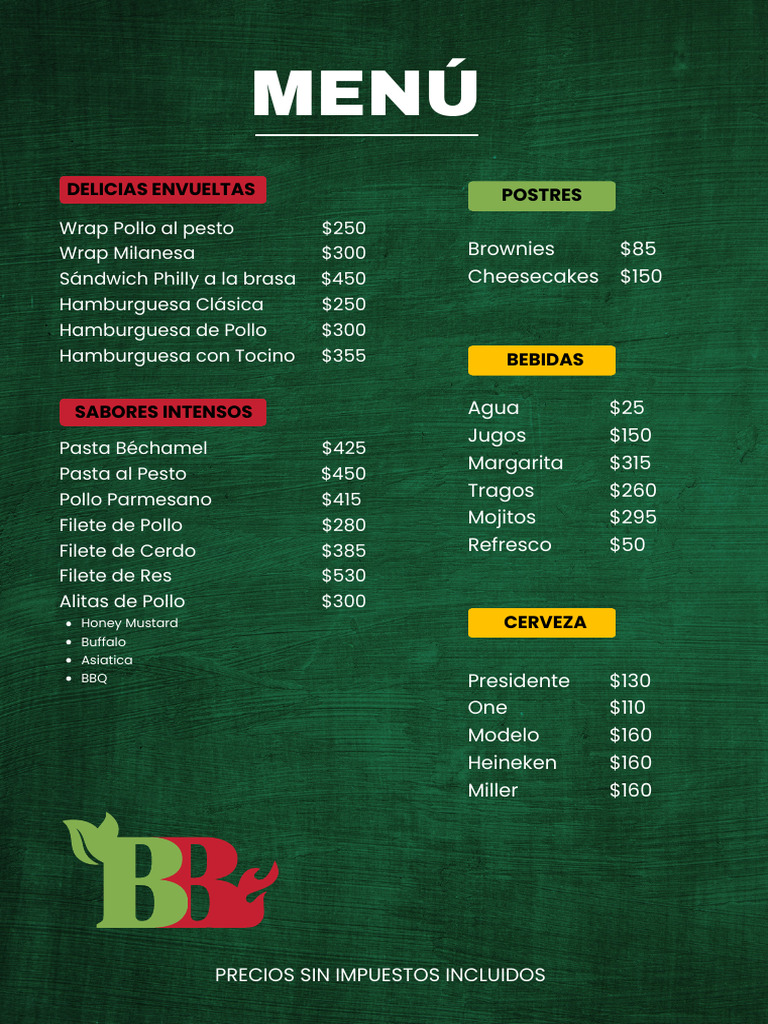 Yellow and Black Restaurant Food Menu | PDF