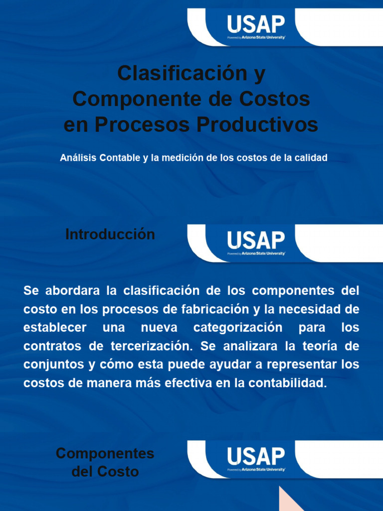 SEMANA #12 Clasificación y componente de costos en los procesos | PDF ...