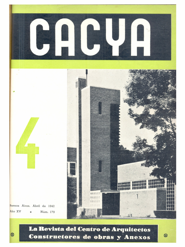 Revista del centro de arquitectos, constructores de obras y anexos ...