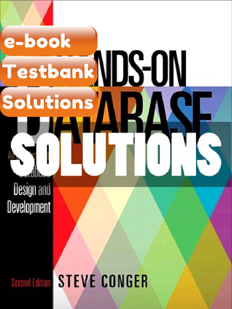 Testbank HandsOn Database 2 Ed Steve Conger Fast Download | PDF ...