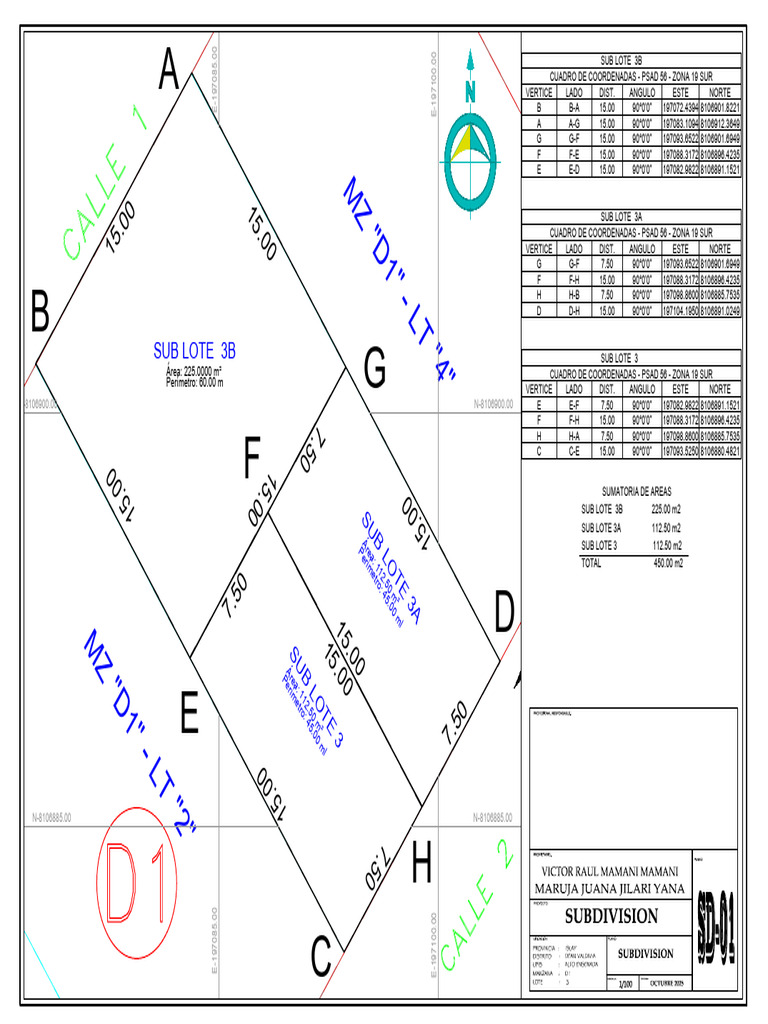 -Plano de Sub Division | PDF